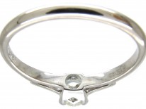 18ct White Gold & Platinum Diamond Solitaire Ring