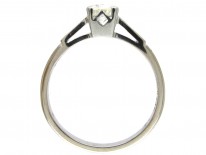 18ct White Gold & Platinum Diamond Solitaire Ring