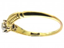 Edwardian 18ct Gold & Diamond Solitaire Ring