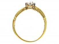 Edwardian 18ct Gold & Diamond Solitaire Ring