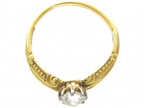 Edwardian 18ct Gold & Diamond Solitaire Ring
