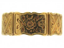 18ct Gold Victorian Wide Decorated Band Ring