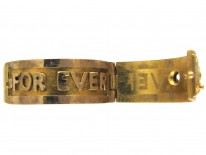 Victorian 18ct Three Colour Gold & Diamond Opening Ring with For Ever Inside