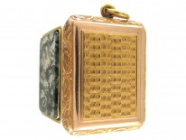 18ct Regency Gold & Moss Agate Vinaigrette