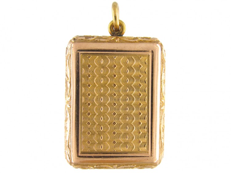 18ct Regency Gold & Moss Agate Vinaigrette