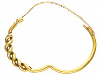 Edwardian 15ct Gold Ruby, Sapphire & Diamond Bangle