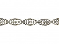 Silver & Paste Art Deco Bracelet