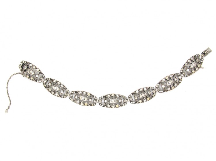 Silver & Paste Art Deco Bracelet