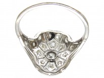 Art Deco Diamond & Pierced Work Ring