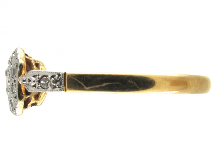 Art Deco 18ct & Platinum & Diamond Ring