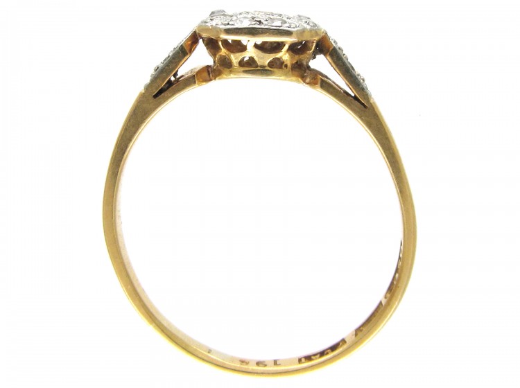 Art Deco 18ct & Platinum & Diamond Ring
