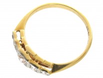 Five Stone Diamond Art Deco Ring