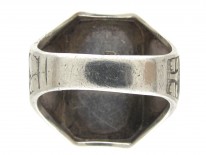 South & North American Indian Silver & Enamel Ring