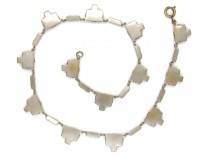 Art Deco Czeckoslovakian Red Glass Necklace