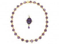 18ct Gold Suffragette Necklace & Pendant in Original Case