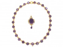 18ct Gold Suffragette Necklace & Pendant in Original Case