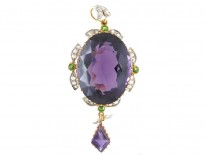 18ct Gold Suffragette Necklace & Pendant in Original Case