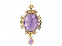 18ct Gold Suffragette Necklace & Pendant in Original Case
