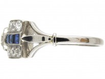 Art Deco Sapphire & Diamond Ring