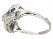 Art Deco Sapphire & Diamond Ring