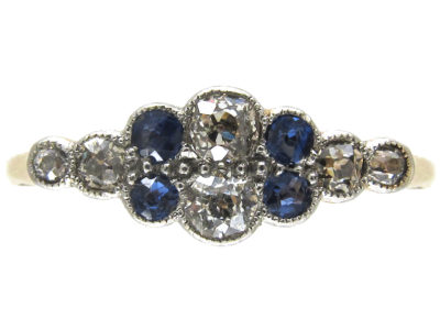 Edwardian Diamond & Sapphire Ring