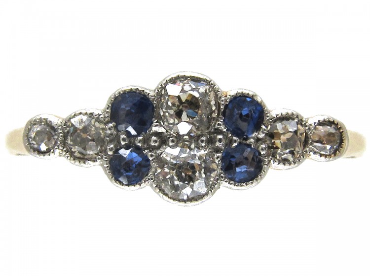 Edwardian Diamond & Sapphire Ring