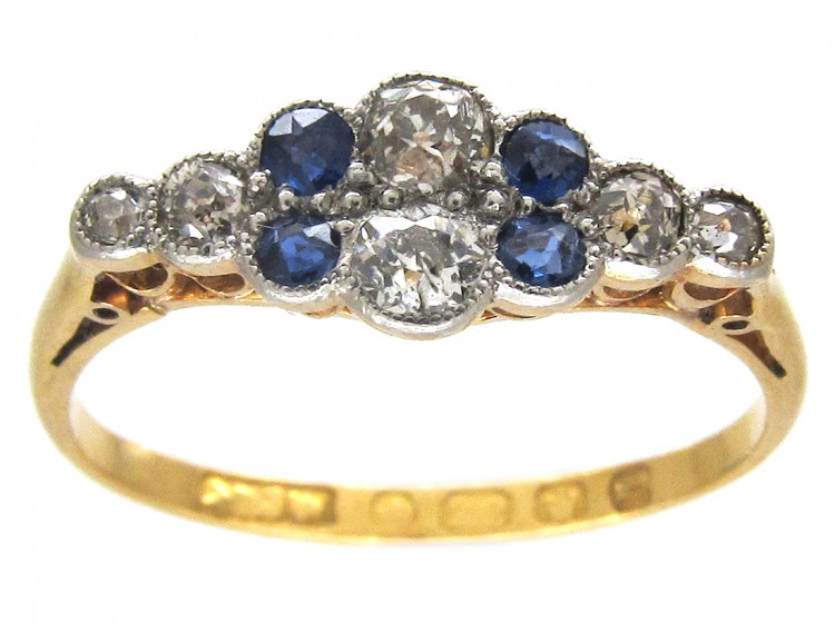 Edwardian Diamond & Sapphire Ring