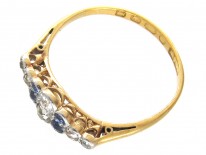 Edwardian Diamond & Sapphire Ring