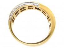 18ct Gold & Diamond Twisted Band Ring by Balmain