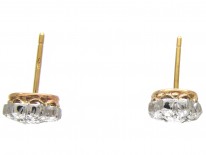 Edwardian Diamond Cluster Earrings