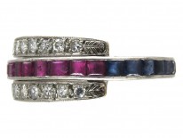 Flip Over Night & Day Gem Set Ring
