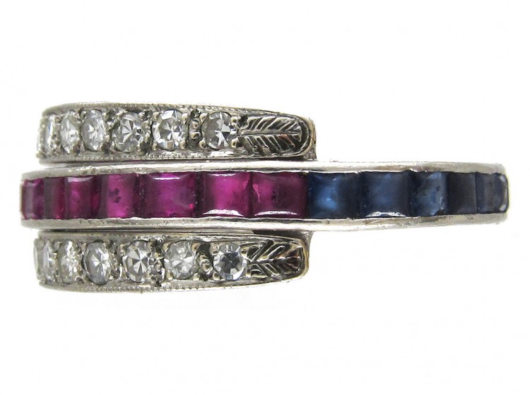 Flip Over Night & Day Gem Set Ring