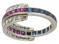 Flip Over Night & Day Gem Set Ring