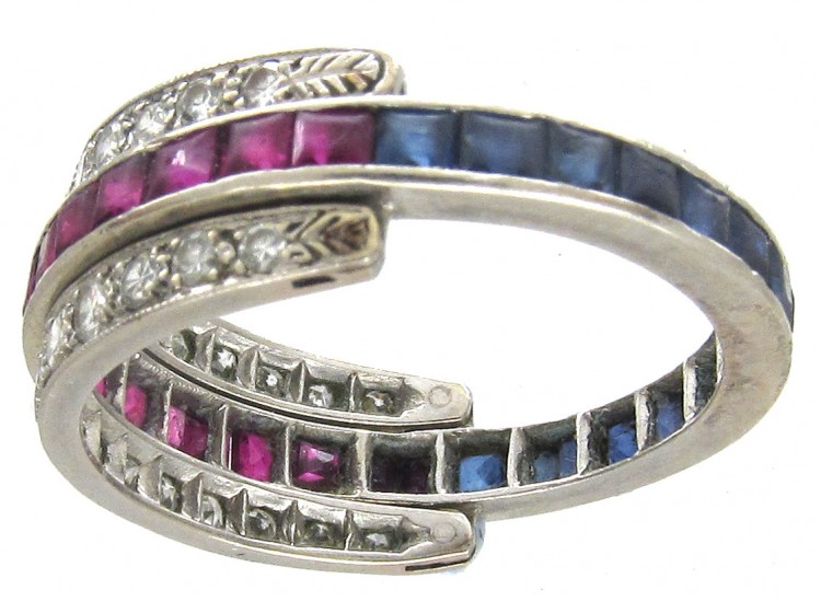 Flip Over Night & Day Gem Set Ring