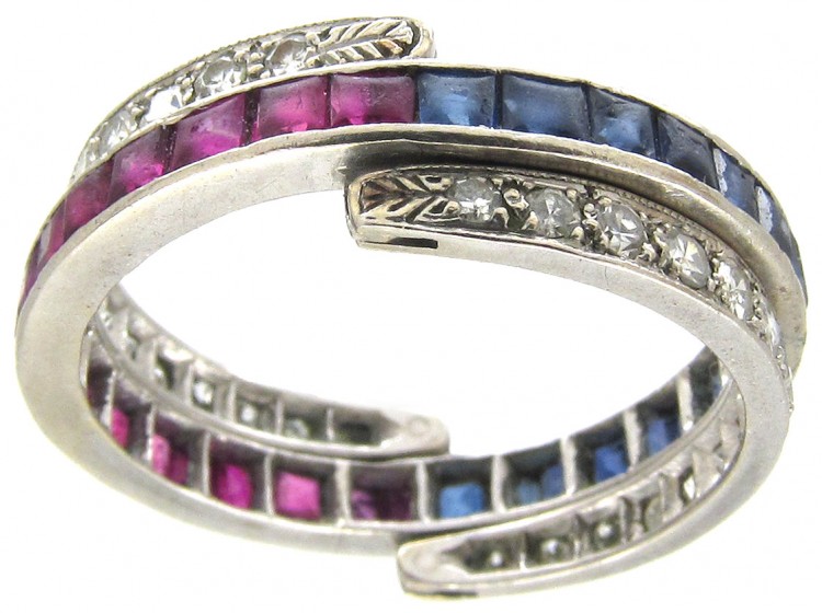 Flip Over Night & Day Gem Set Ring