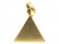 18ct Gold Vintage Traffic Sign Charm