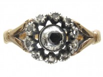 Georgian Rose Diamond Cluster Ring