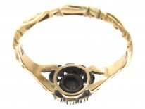 Georgian Rose Diamond Cluster Ring