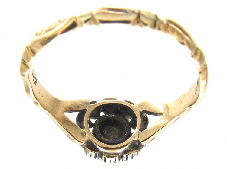 Georgian Rose Diamond Cluster Ring