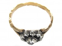 Georgian Rose Diamond Cluster Ring