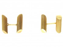 18ct Gold Bark Cufflinks