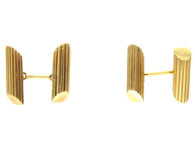 18ct Gold Bark Cufflinks