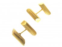 18ct Gold Bark Cufflinks