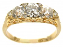 Victorian 3 Stone Diamond Ring