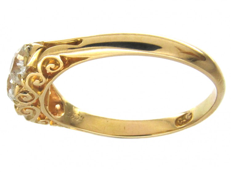 Victorian 3 Stone Diamond Ring