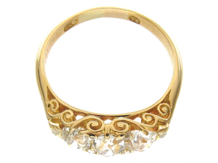 Victorian 3 Stone Diamond Ring