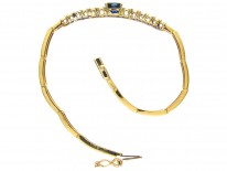 Sapphire & Diamond 18ct Gold Bracelet