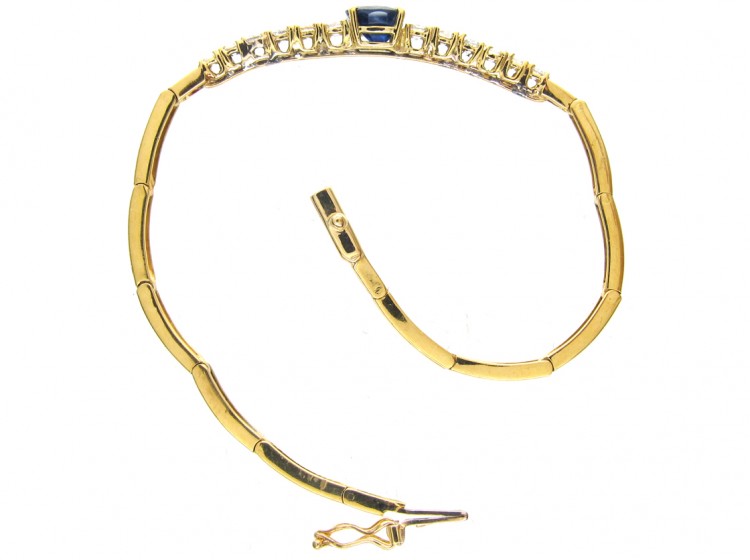Sapphire & Diamond 18ct Gold Bracelet