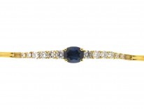 Sapphire & Diamond 18ct Gold Bracelet