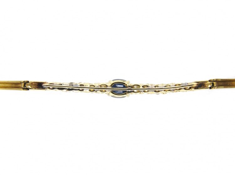 Sapphire & Diamond 18ct Gold Bracelet